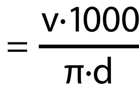 Formel für Drehzahl Schnittgeschwindigkeit beim Bohren