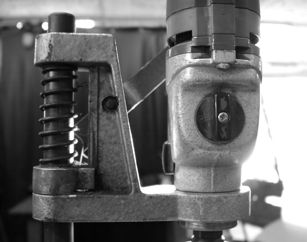 Bohrständer für eine Bohrmaschine Detail