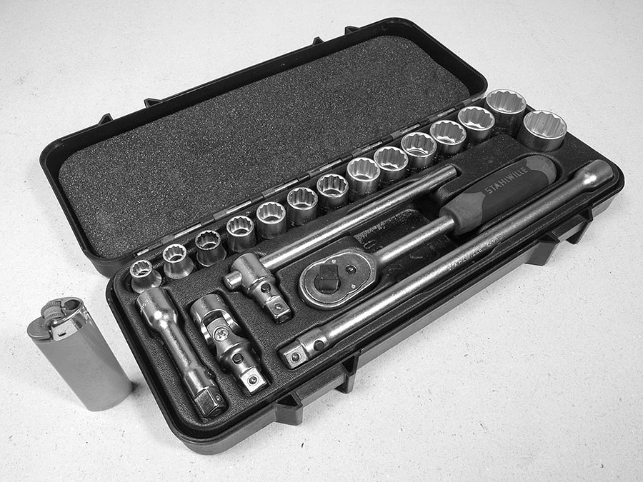 3/8´´-Zoll Satz von Stahlwille in einem Kasten