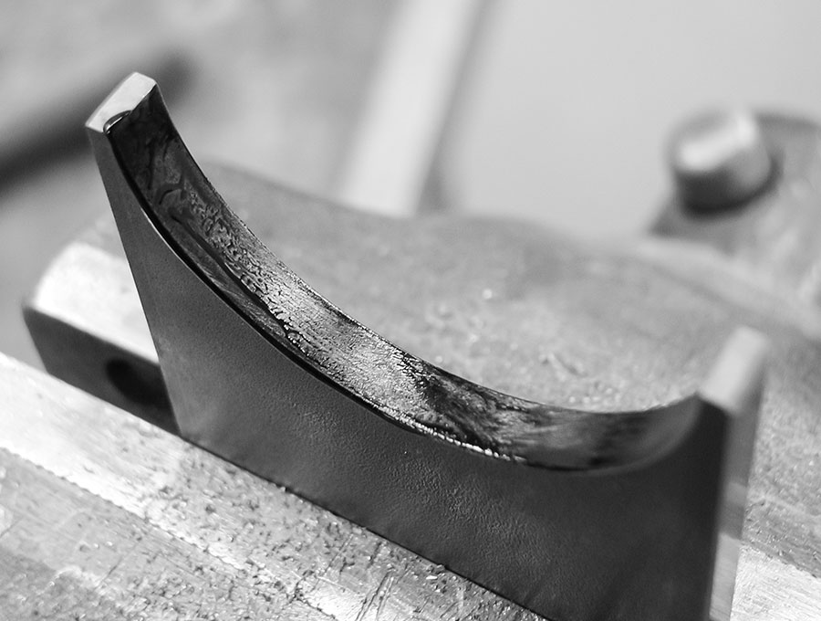 Tuschierter Innenradius