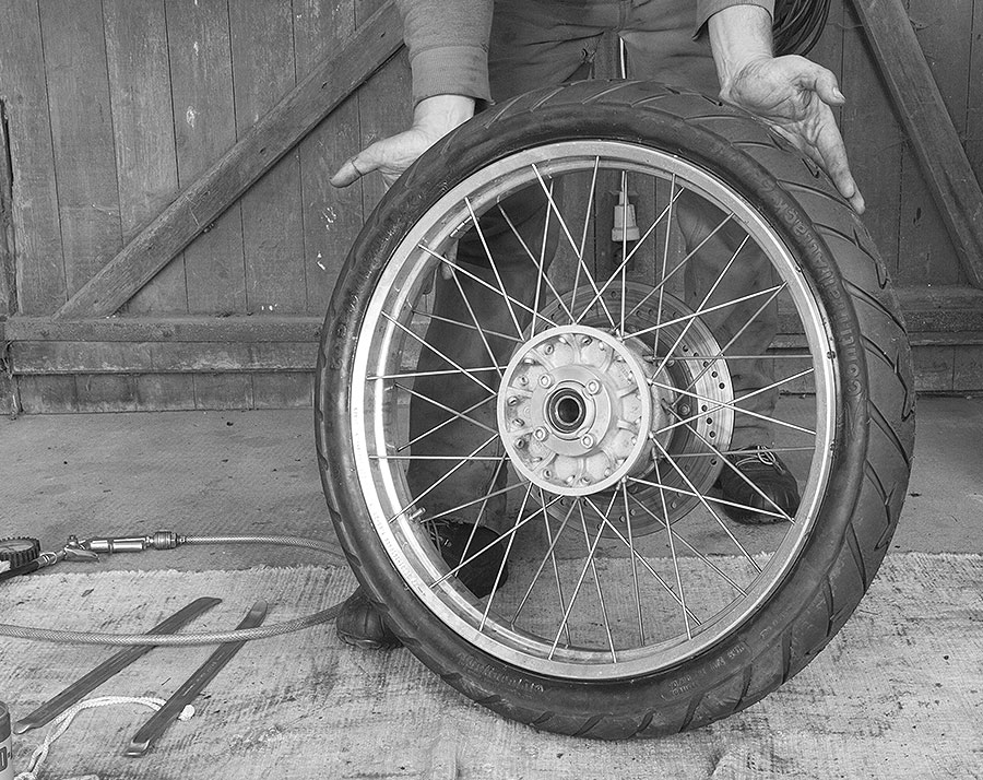 Reifen fertig gewechselt