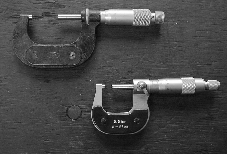 Bügelmessschrauben in unterschiedlichen Größen