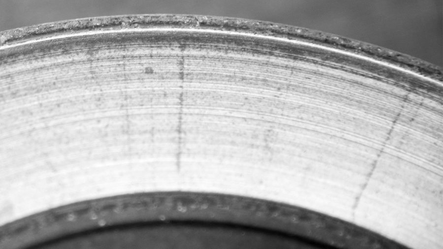 Bart von einer Bremsscheibe entfernen