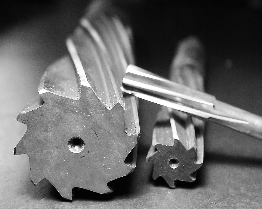 Reibahlen in unterschiedlichen Größen