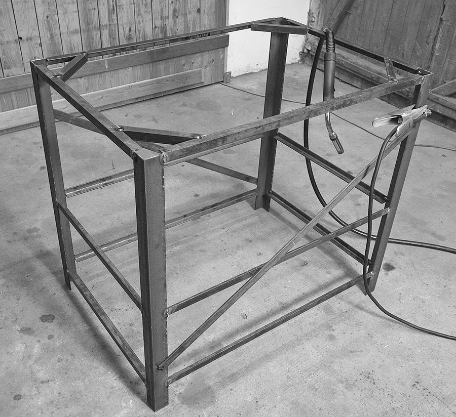 Werktisch und Werkbank zusammenschweissen