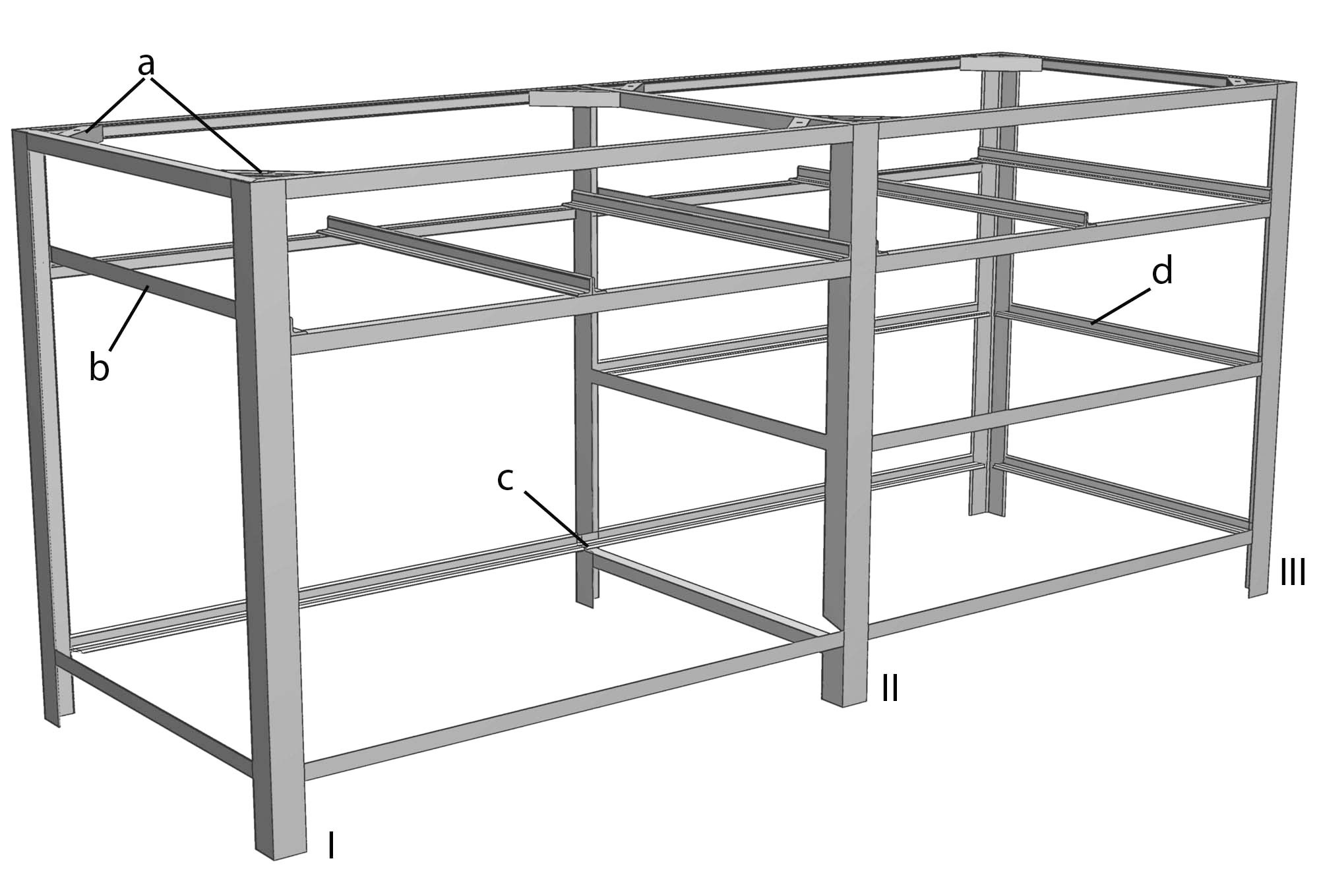 Werkbank selbst bauen - Prinzipzeichnung