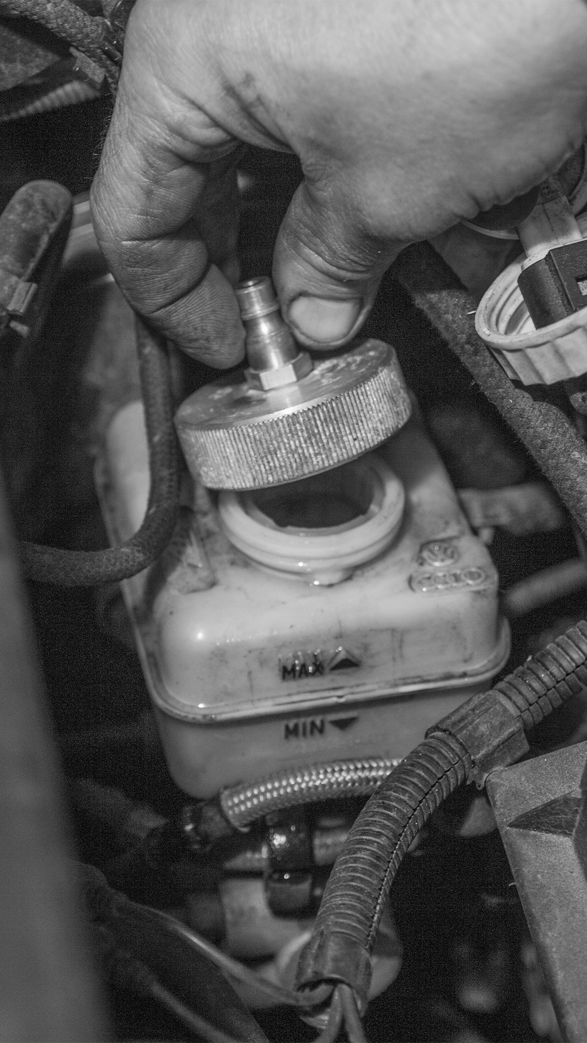 Adapter zum Entlüften der Bremsen